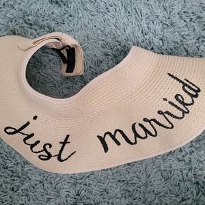 Just married sun hat